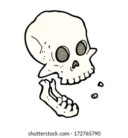 cartoon laughing skull