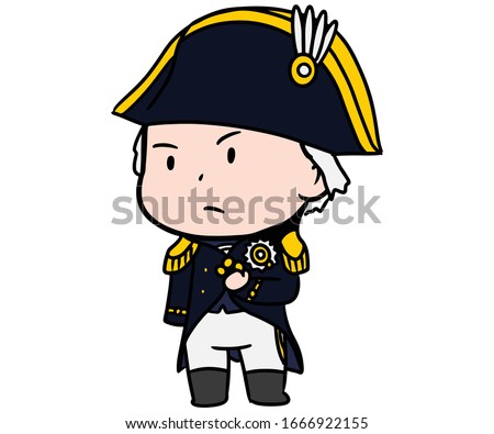 Cartoon Leader Nelson Captain Navy