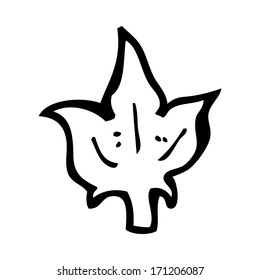 símbolo de hoja de dibujos animados