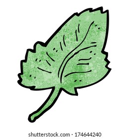 símbolo de hoja de dibujos animados