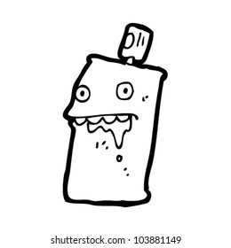caricatura que filtra spray puede caricaturizar al personaje