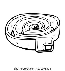 cinto de couro de desenho animado