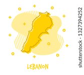 Cartoon Lebanon Map