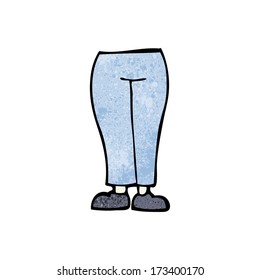 piernas de dibujos animados