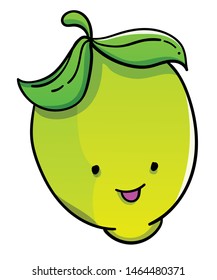 Cartoon lemon vector illustration design