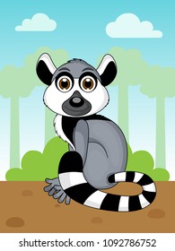 Cartoon Lemur Design