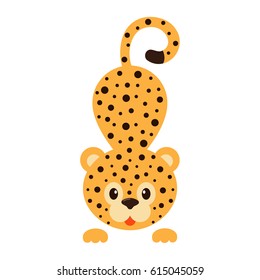 cartoon leopard vector