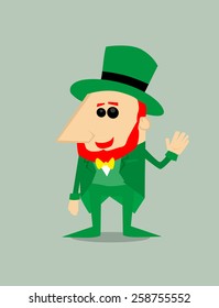 Cartoon leprechaun