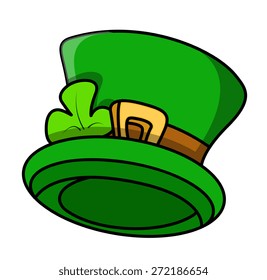 Cartoon Leprechaun Hat Vector Illustration