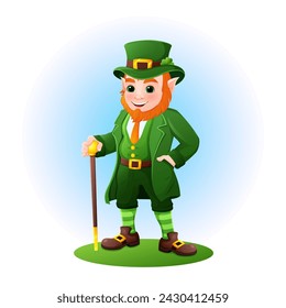 Cartoon Leprechaun St Patrick's Day	