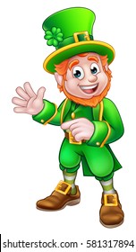 Cartoon Leprechaun St Patricks Day character