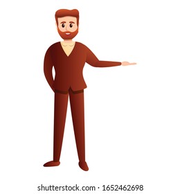  Cartoon of lesson teacher vector icon for web design isolated on white background