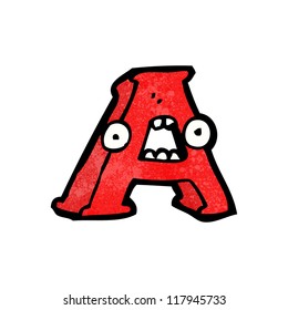 cartoon letter a