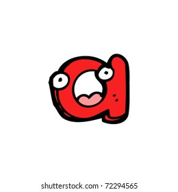 cartoon letter a