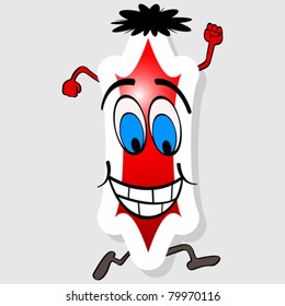 cartoon letter i