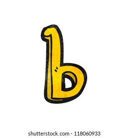 letra b de desenho animado