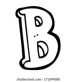 Cartoon Letter B Stock Vector (Royalty Free) 171099008 | Shutterstock