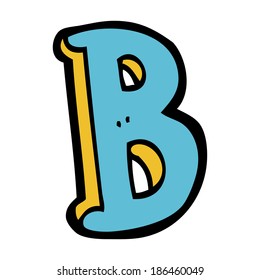 letra de dibujos animados B