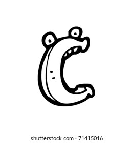 cartoon letter c
