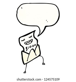 cartoon letter cartoon character