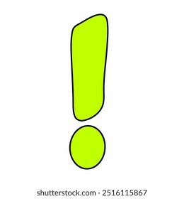 cartoon letter I for element decoration