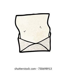 cartoon letter and envelope