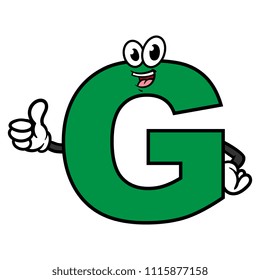 Cartoon Letter G Character
