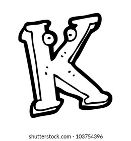 Cartoon Letter K Stock Vector (Royalty Free) 103754396 | Shutterstock