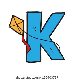 Cartoon Letter K