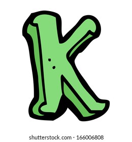 Cartoon Letter K Stock Vector (Royalty Free) 172974107 | Shutterstock