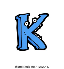 cartoon letter K