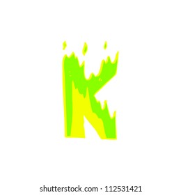 letra de caricatura k flames