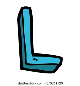 cartoon letter l