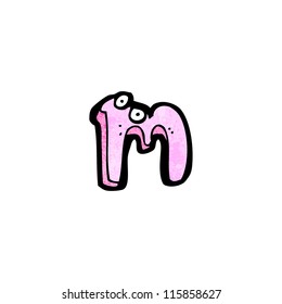 cartoon letter m