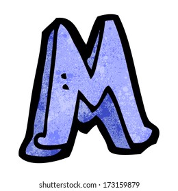 cartoon letter M