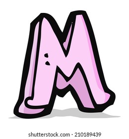 cartoon letter M