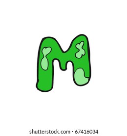 cartoon letter m