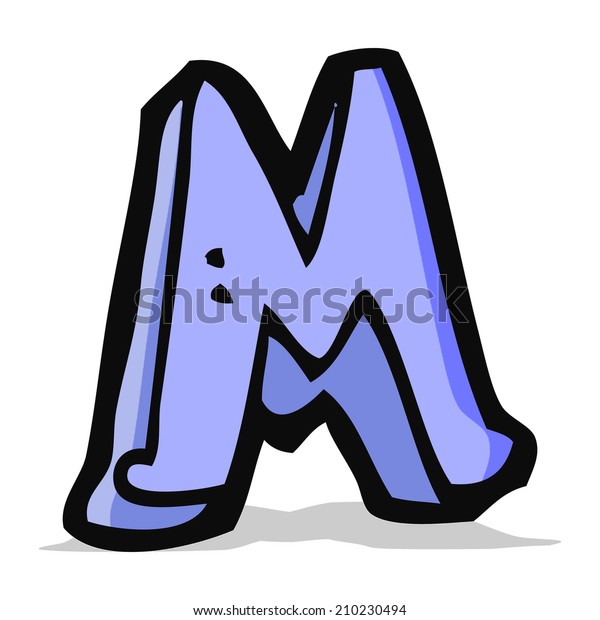 Cartoon Letter M Stock Vector (royalty Free) 210230494 