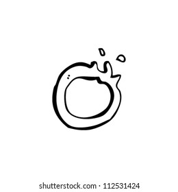 cartoon letter o