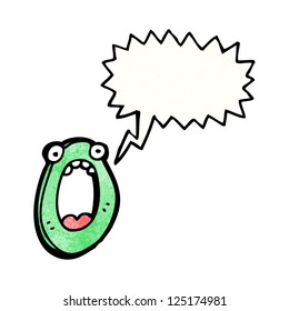 carta de dibujos animados o