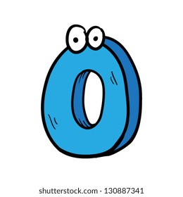 Cartoon Letter O