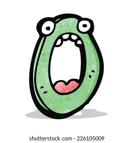 cartoon letter o
