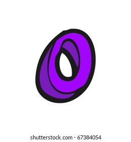cartoon letter o
