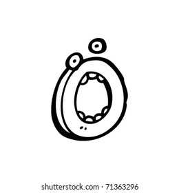 cartoon letter o