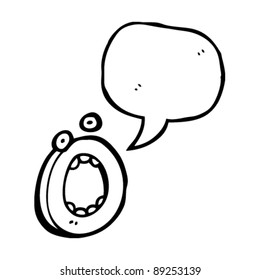 cartoon letter o
