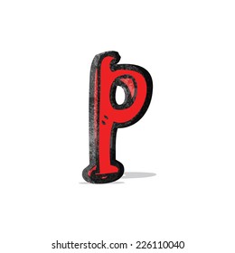 cartoon letter p