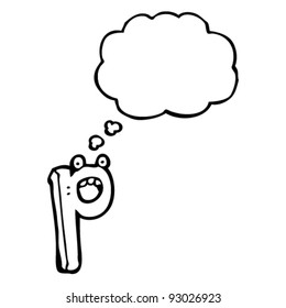 cartoon letter p cartoon letter p