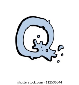 cartoon letter q