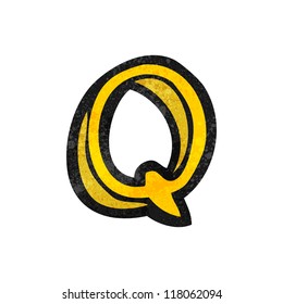 cartoon letter q cartoon letter q