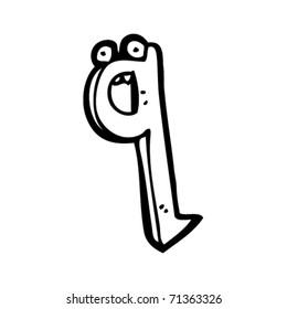 cartoon letter q